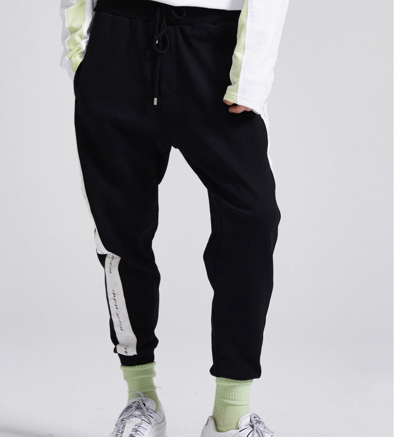 Men Beam Feet Velvet Pants
