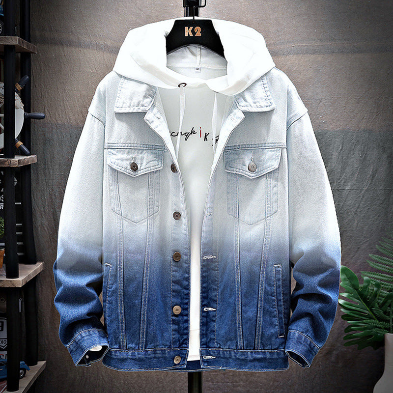 Men Denim Jacket Loose Jacket