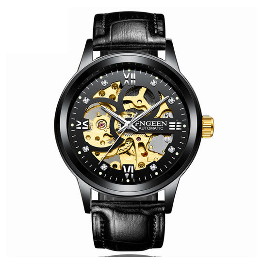 Luminous Waterproof Steel Band Mechanical Watch