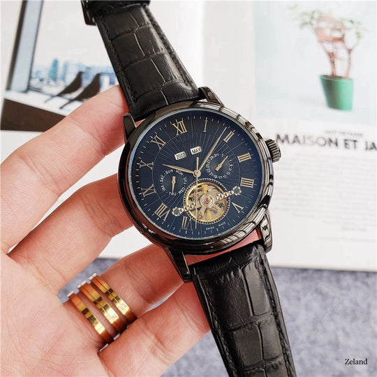 Men Tourbillon Five-Hand Watch