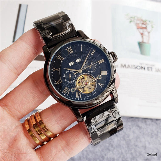 Men Tourbillon Five-Hand Watch