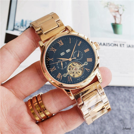 Men Tourbillon Five-Hand Watch