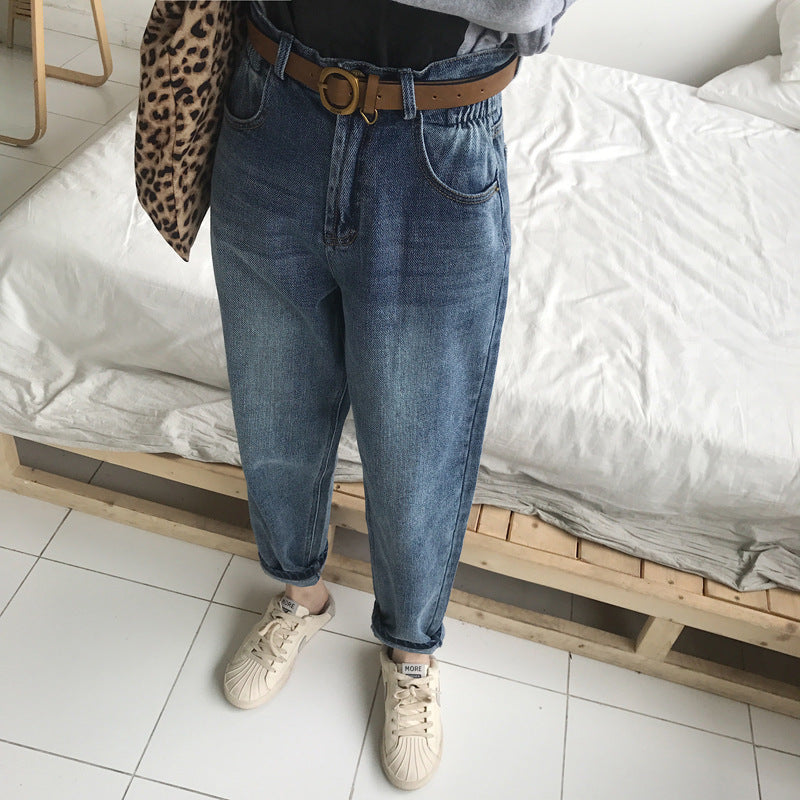 Women Retro Loose Jeans