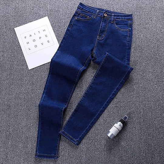 Women High-waist Jeans Pants