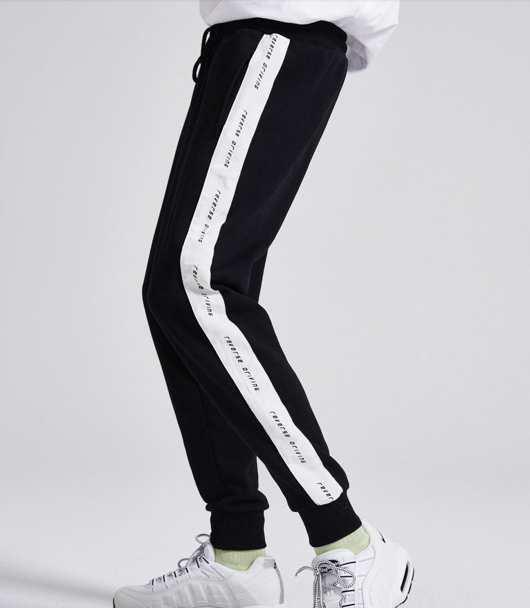 Men Beam Feet Velvet Pants