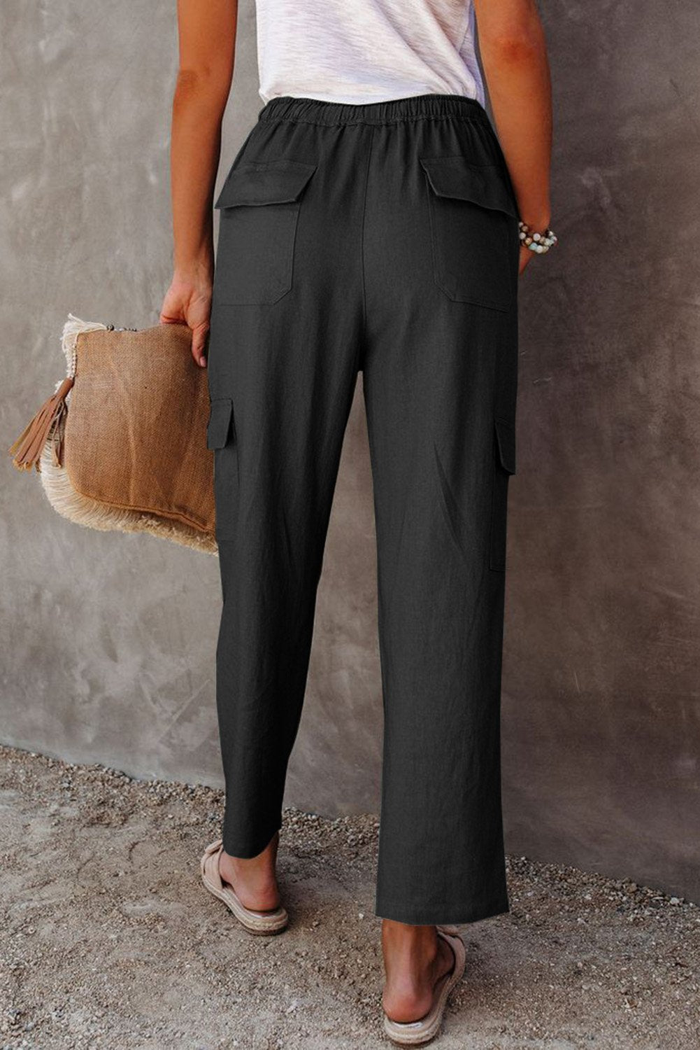 Driven Linen Blend Pocketed Cargo Pant