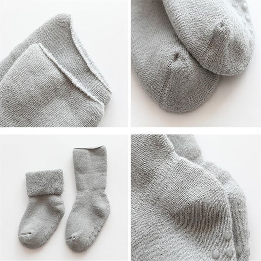 Newborn Baby Socks Terry Anti Slip Socks for Baby Winter Warm Thick