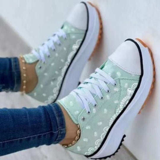 Pattern Canvas Women Sneakers Casual Sport Shoes