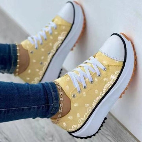 Pattern Canvas Women Sneakers Casual Sport Shoes