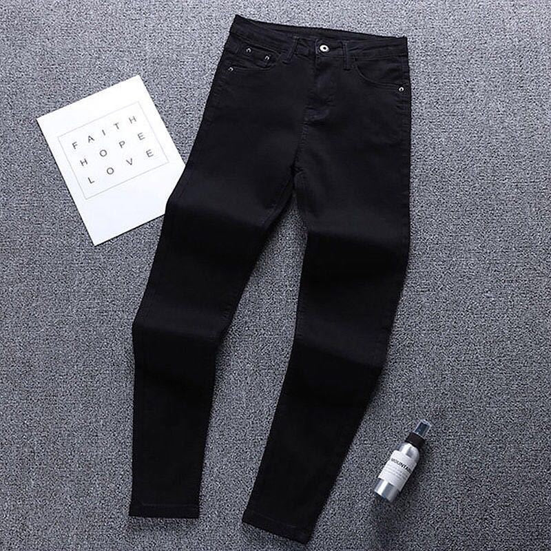 Women High-waist Jeans Pants