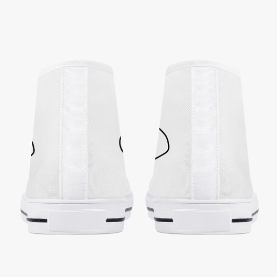 Jacki Easlick Lux Egg Classic High-Top Canvas Sneakers - White/Black