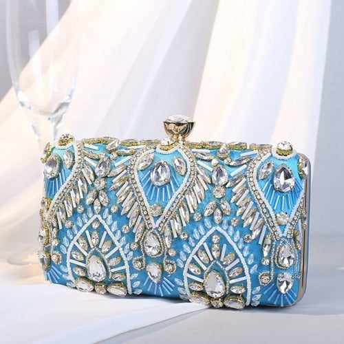 Clutch handbag Luxury Diamond Rhinestone Clutch Bags Exquisite Female