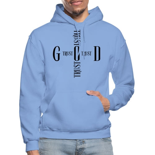 Mens Hoodie / Trust God Sweatshirt