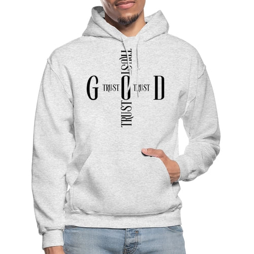 Mens Hoodie / Trust God Sweatshirt