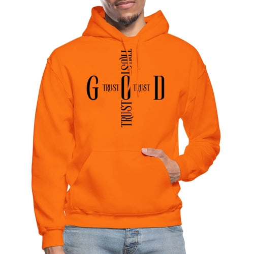 Mens Hoodie / Trust God Sweatshirt